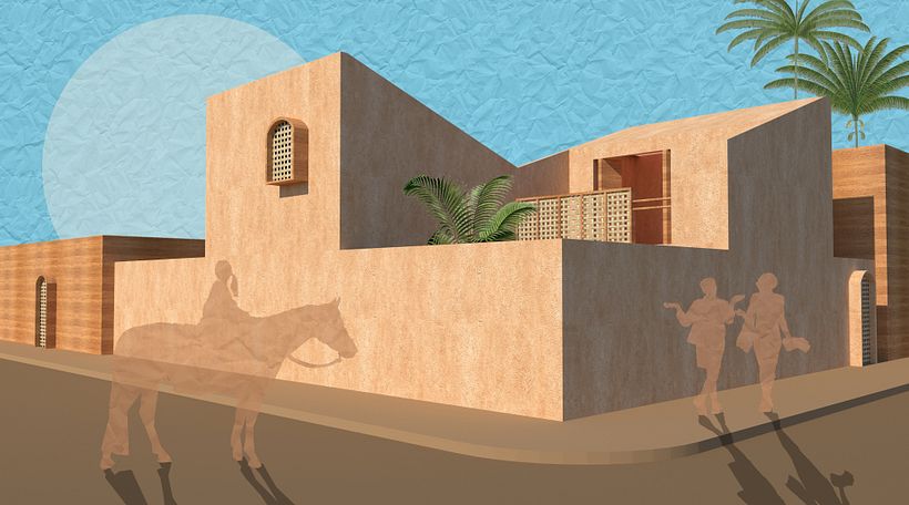 My project in Architectural Visualization Using Digital Collage course 0