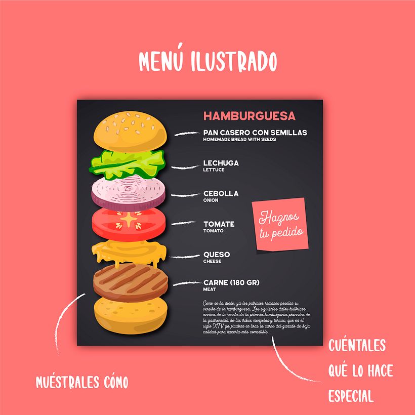 Menús digitales ilustrados 9