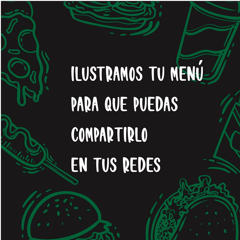 Menús digitales ilustrados 11