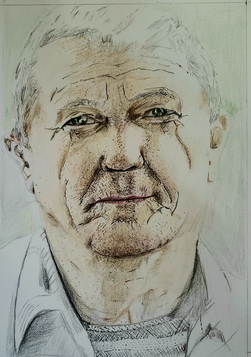 Mi Proyecto del curso:  Retrato realista con lápices de colores 0