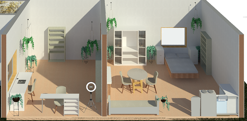 Casa habitación San Antonio de las Minas: Iniciación al diseño de interiores 0