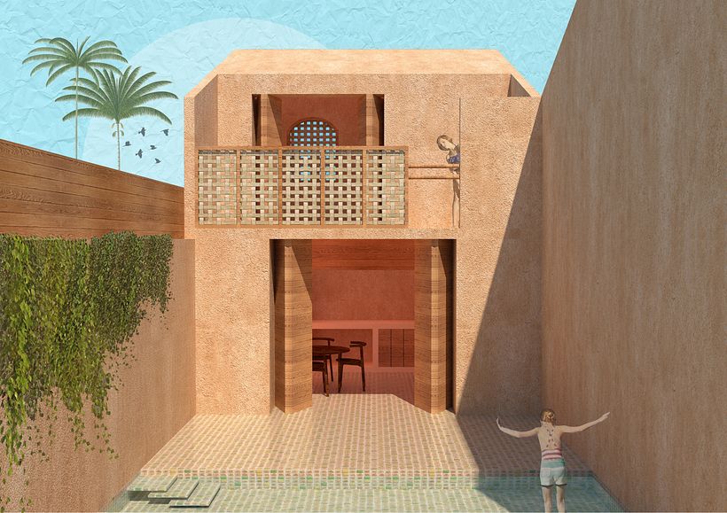 My project in Architectural Visualization Using Digital Collage course 1