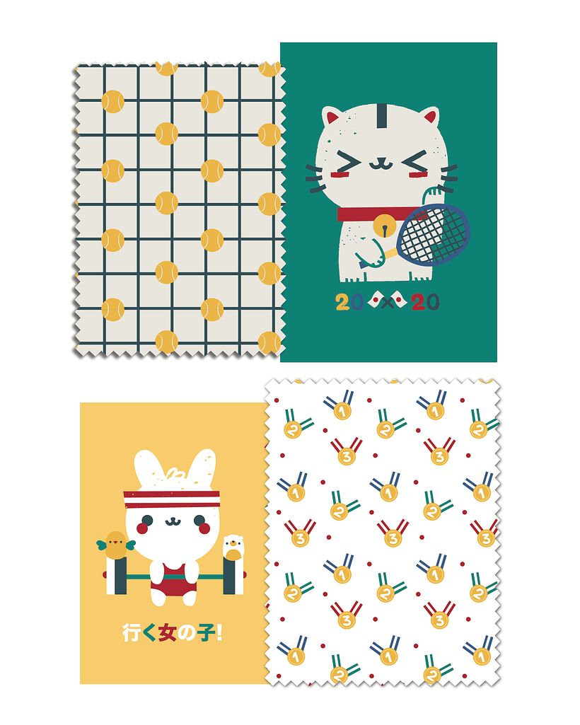 Olympic Day SS20 - Ilustraciones textil 3