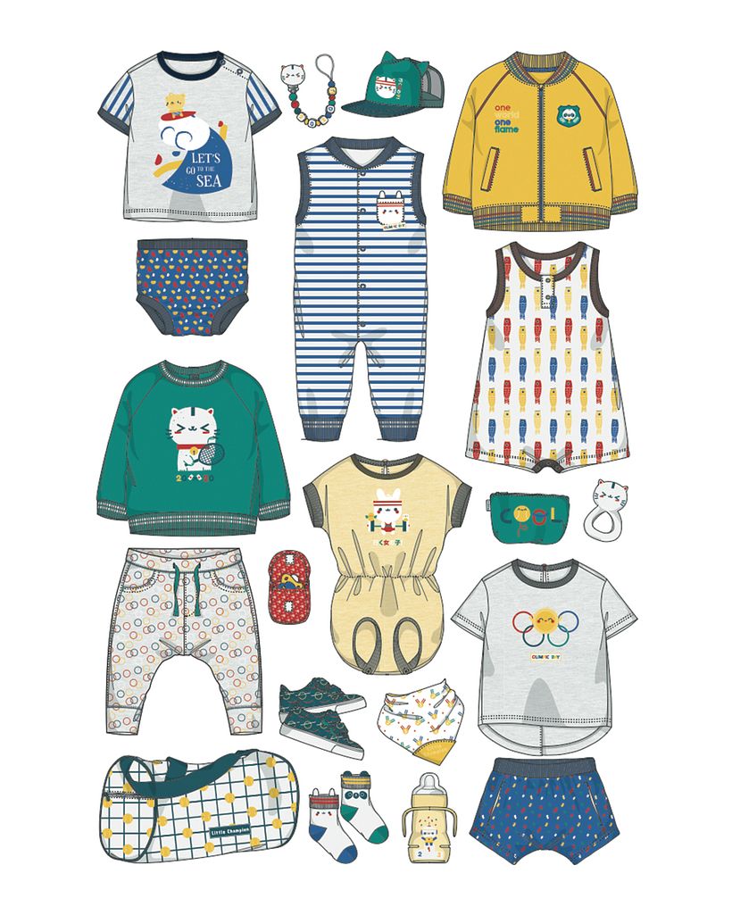 Olympic Day SS20 - Ilustraciones textil 6