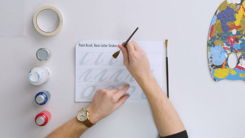 Tutorial Lettering: principios básicos para empezar con un pincel 2