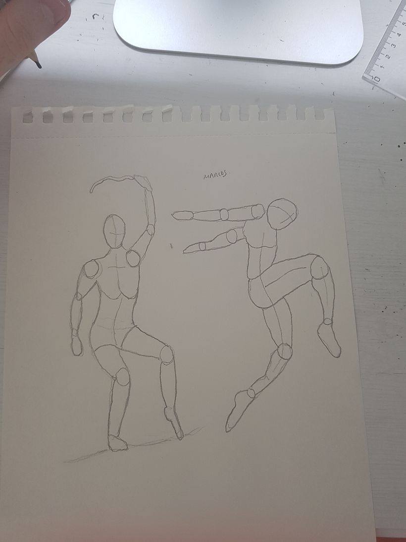 Figuras humanas en movimiento -1