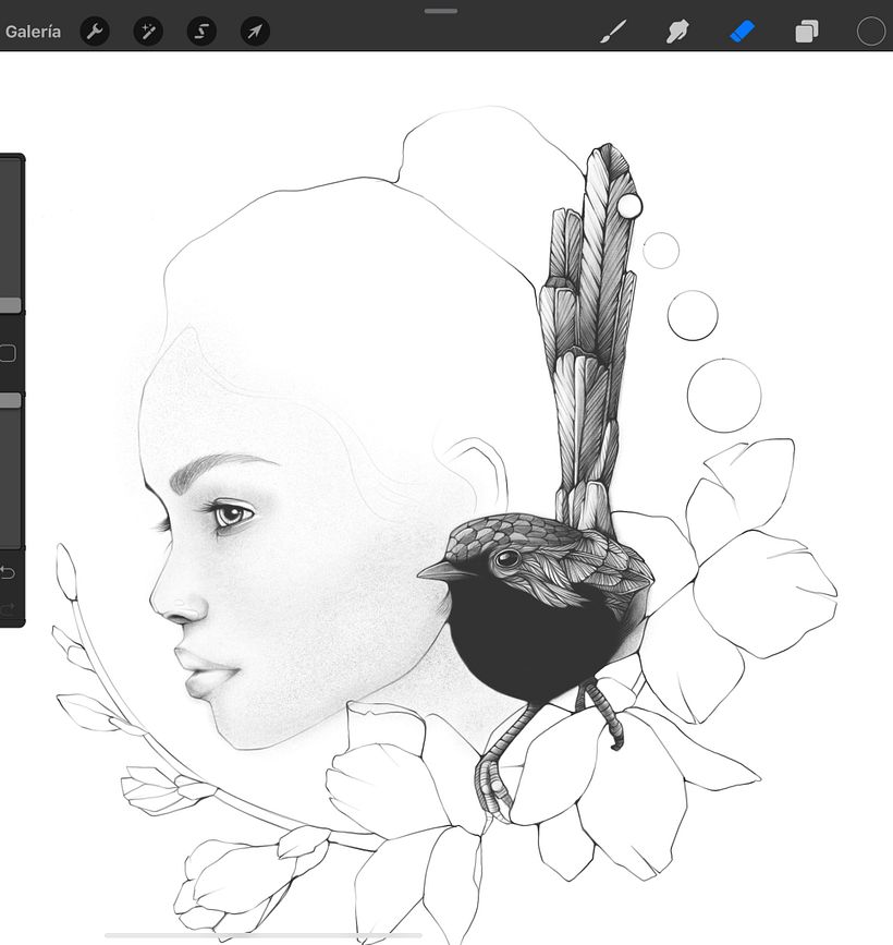 Luna: Retrato creativo ilustrado con Procreate 0