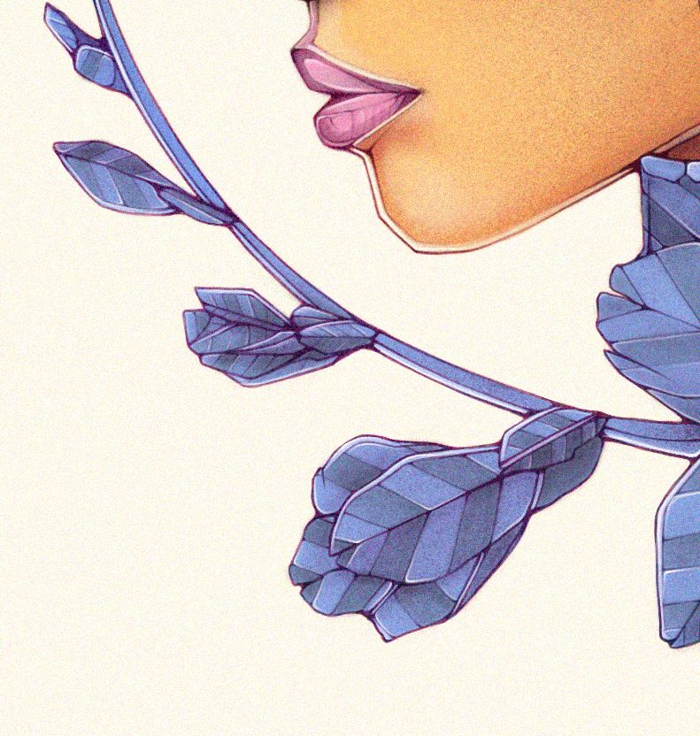 Luna: Retrato creativo ilustrado con Procreate 6