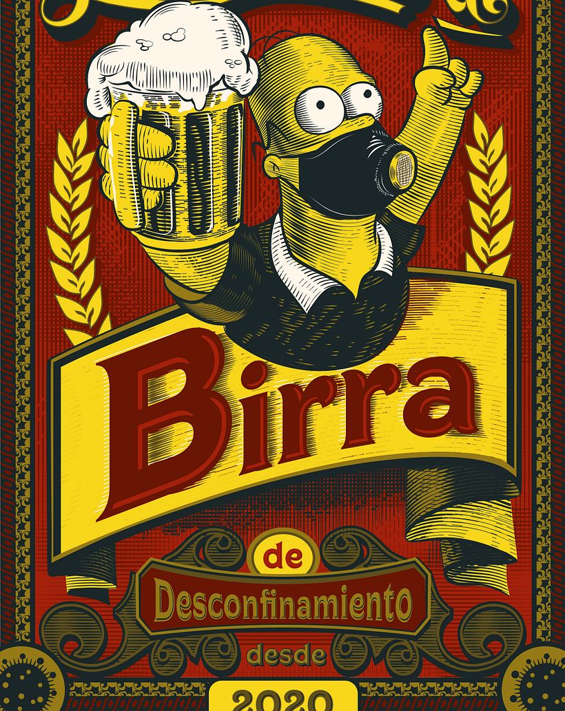 LA PRIMERA BIRRA: Técnicas de grabado digital - Digital Illustration