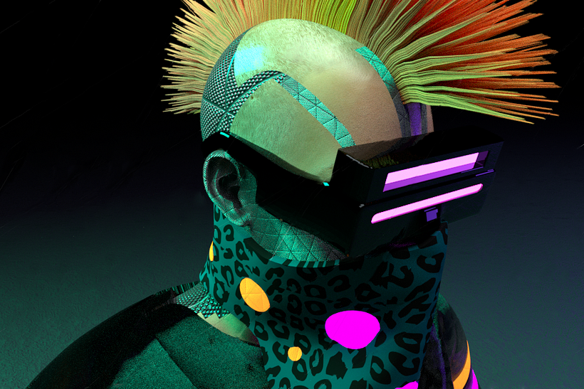 Cyberpunk C4D & Marvelous designer 1