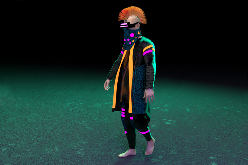 Cyberpunk C4D & Marvelous designer 2