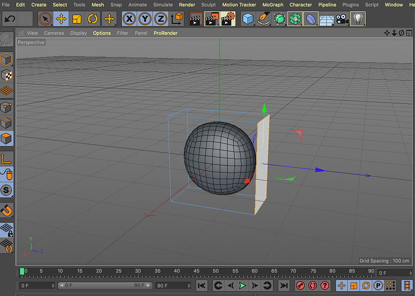 Problema Cinema 4d objeto primitivo no visible 1