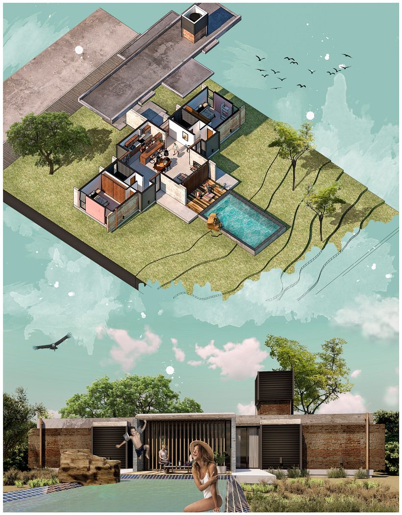 Mi Proyecto del curso: Ilustración digital de proyectos arquitectónicos -1