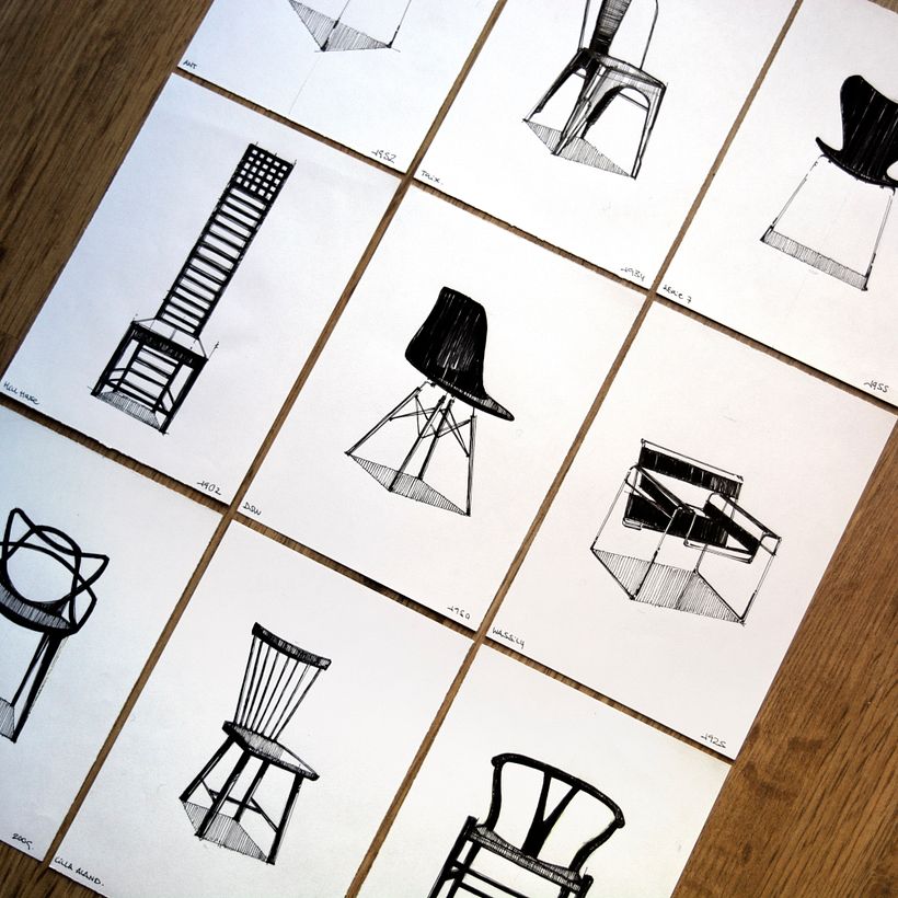 Colección de Sillas Icónicas - Diseño