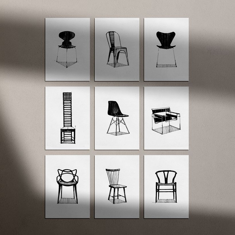 Colección de Sillas Icónicas - Diseño