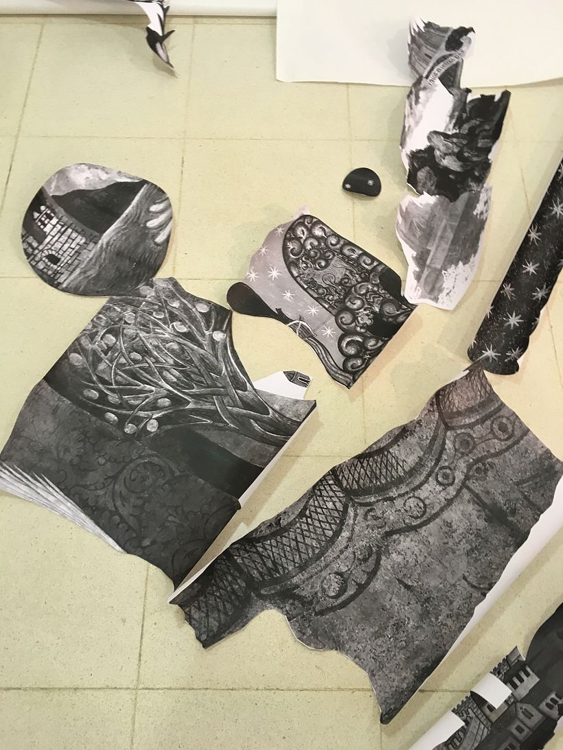 A huge installation for a family workshop at the MNAC, Barcelona.