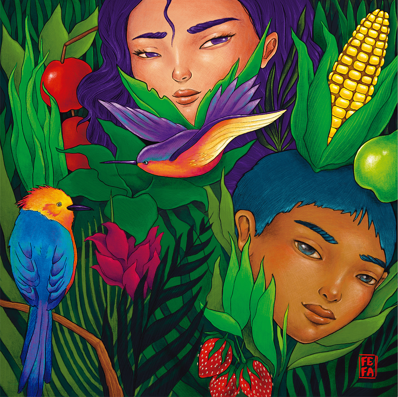 Ilustración Digital para Bolsas Reusables 2