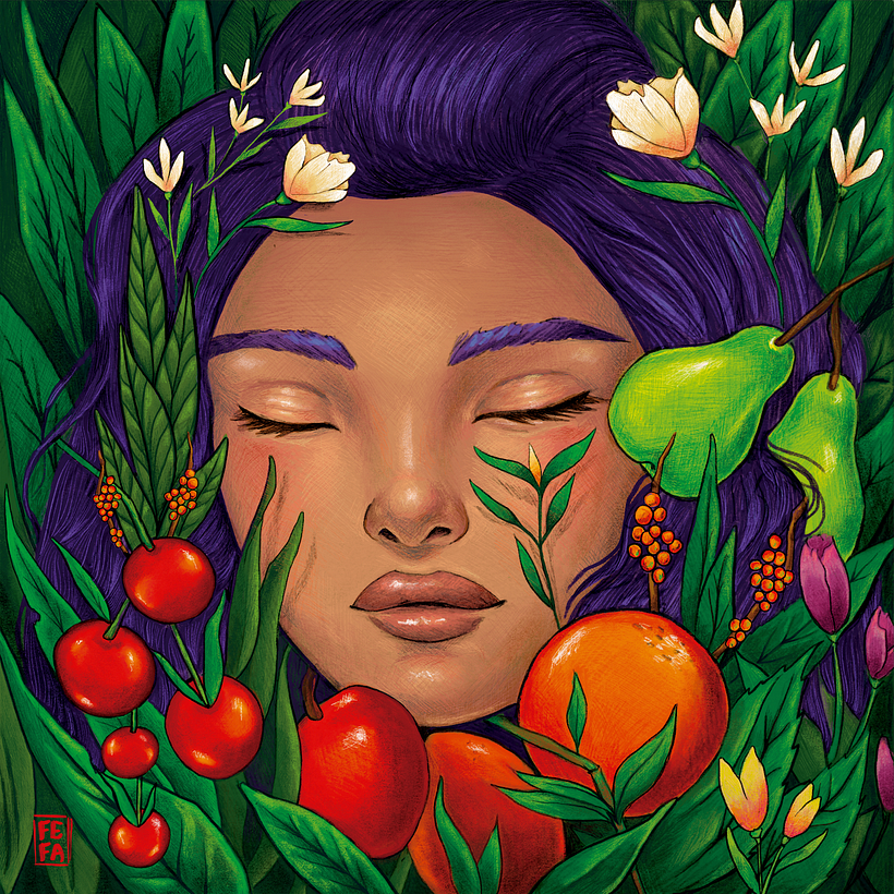 Ilustración Digital para Bolsas Reusables 0
