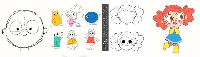 Character designs, Pamela Barbieri