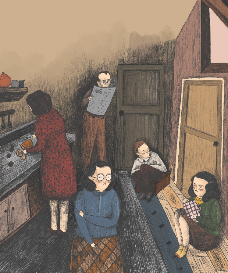 Behind the bookcase/ Anne Frank 5
