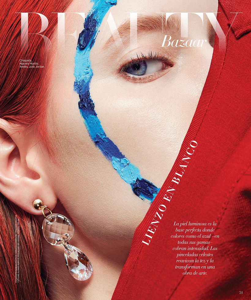 Liezo en blanco @Harpers Bazaar -1