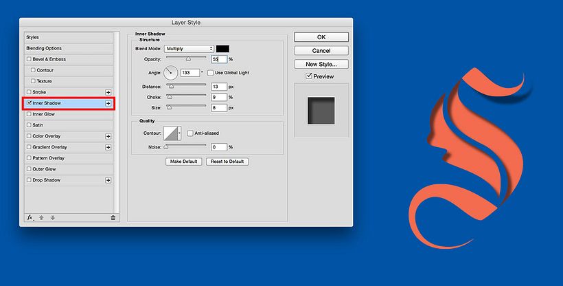 Play with the inner shadow