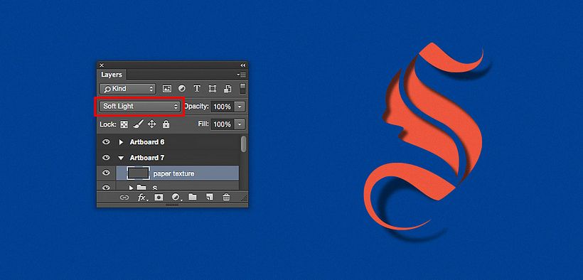 Finish your work with the texture you made