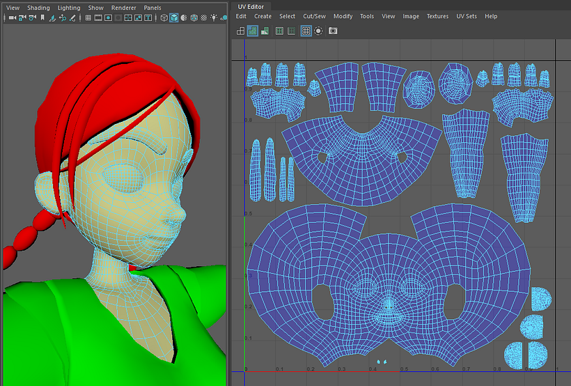 UVs en Maya
