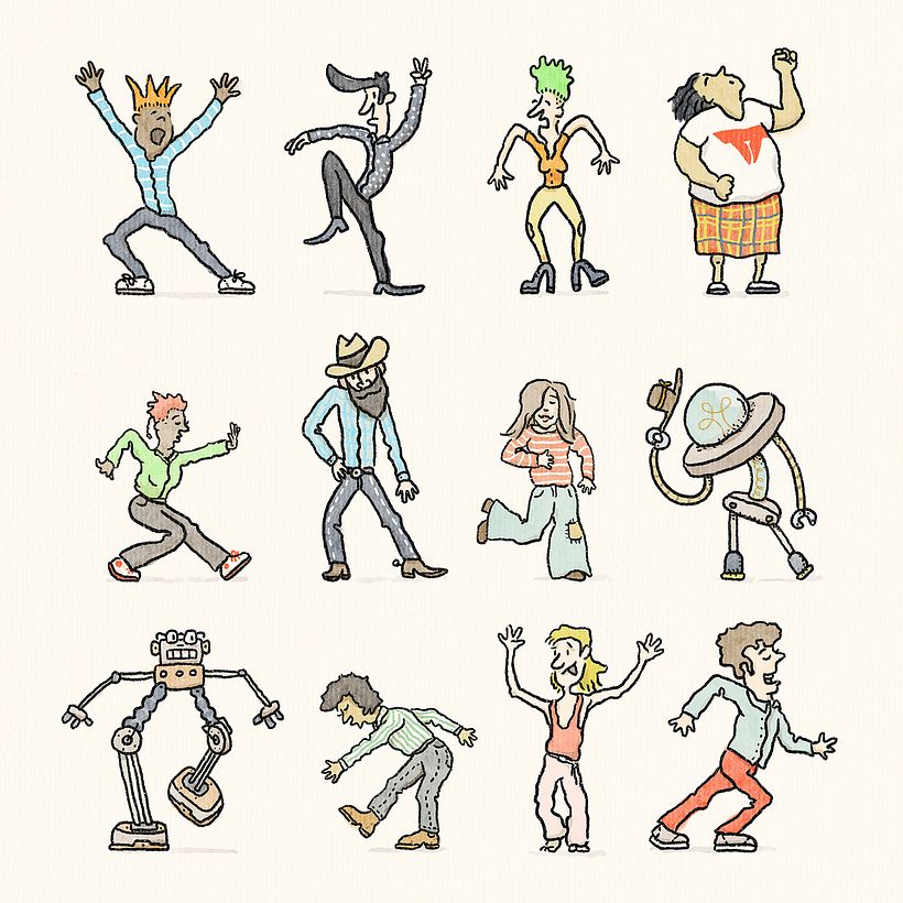 Extra drawing prompt: People dancing