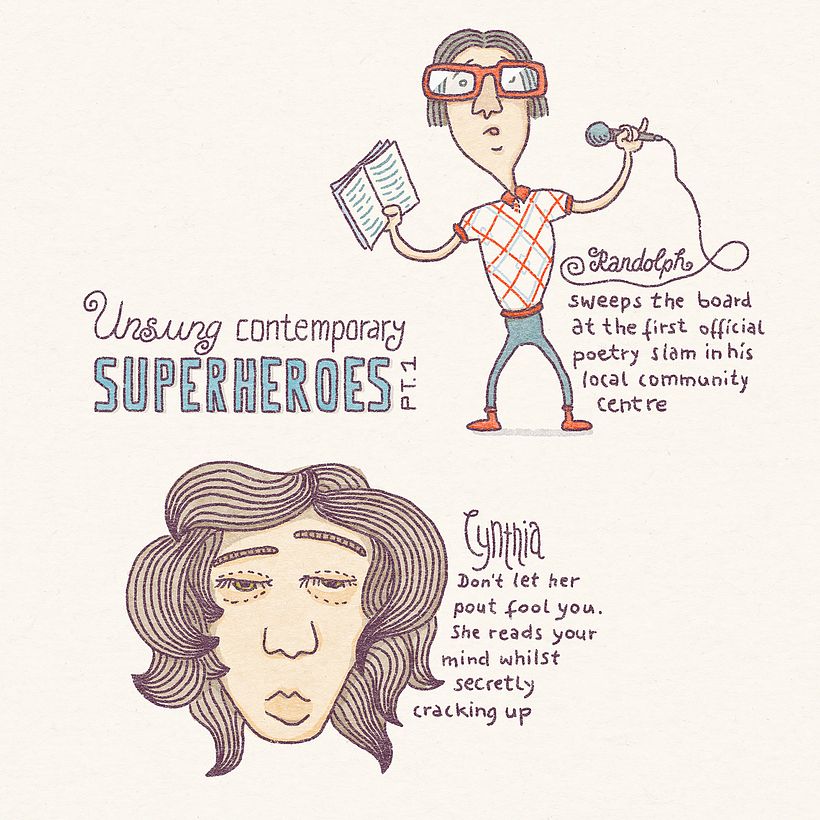 Extra drawing prompt: Superheroes