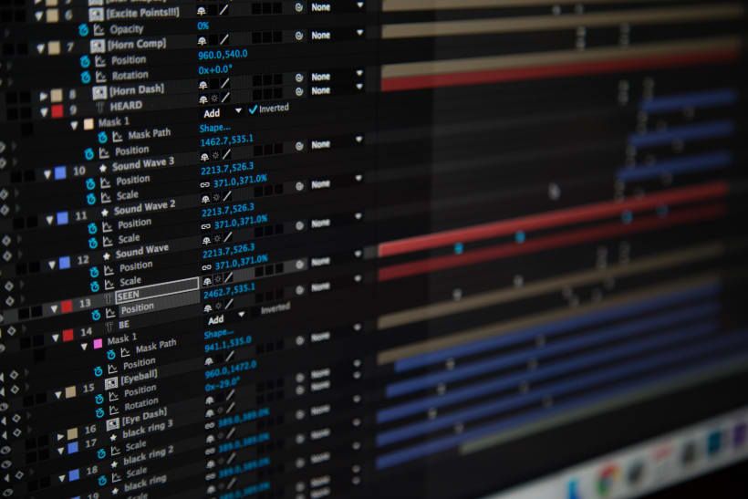 Interface de Adobe After Effects