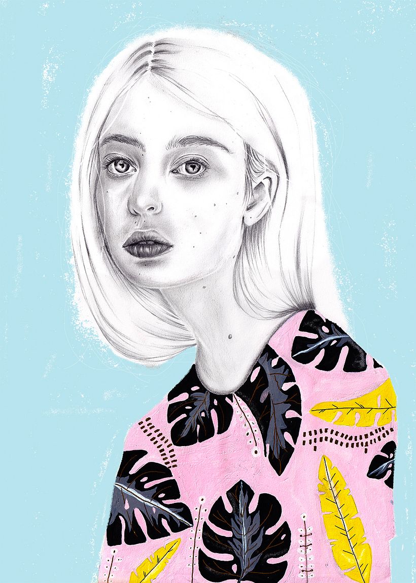 My project in Portrait with Pencil, Color Techniques and Photoshop course -1