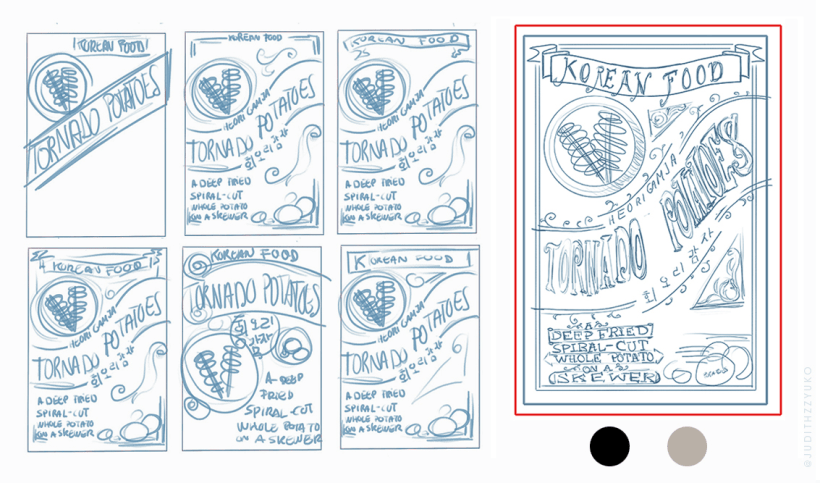 Boceto de póster / Judith Monsalvez