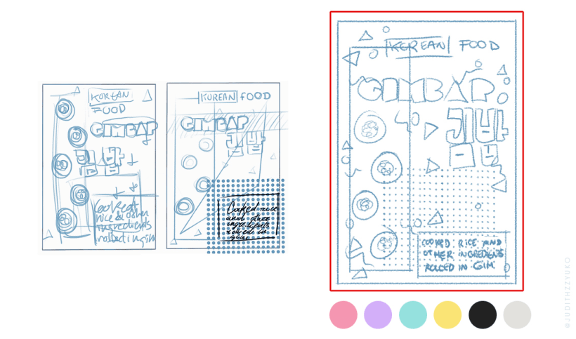 Boceto de póster / Judith Monsalvez