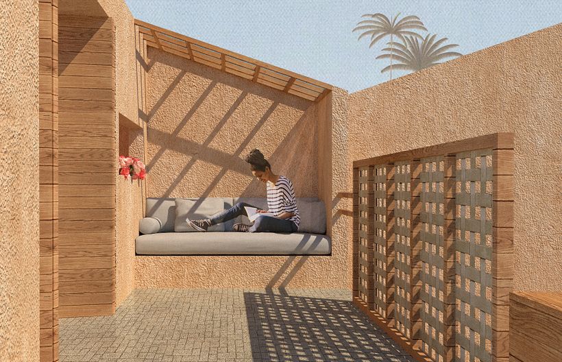 My project in Architectural Visualization Using Digital Collage course 2