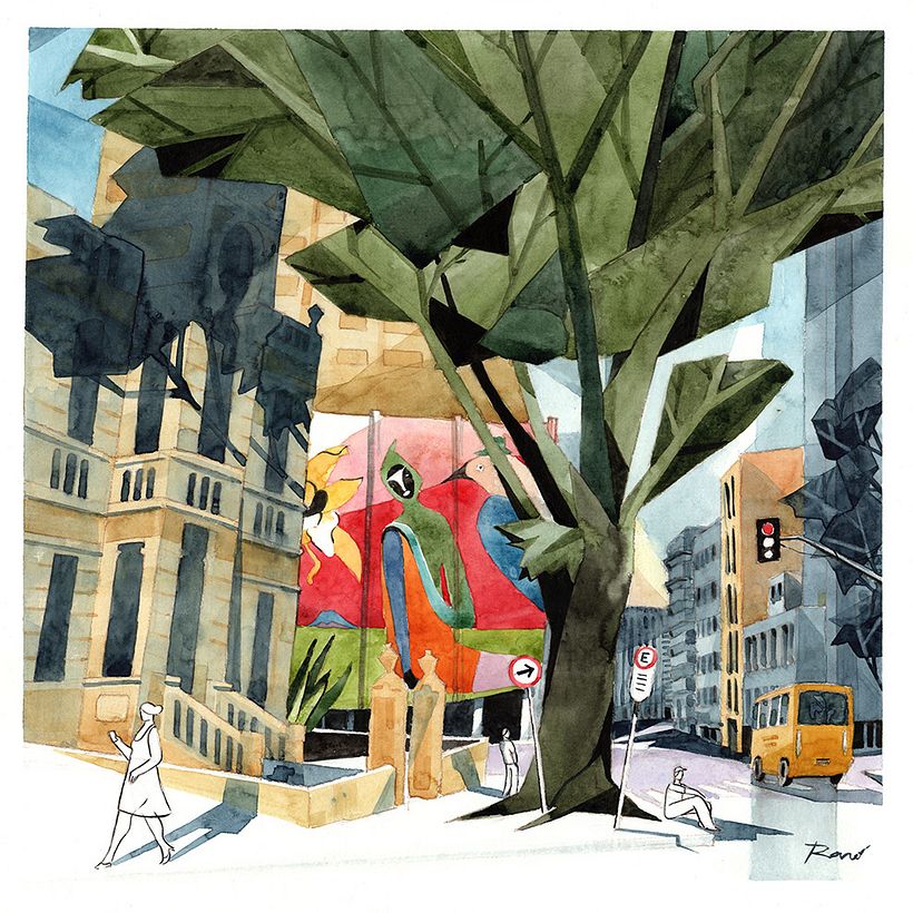 Ilustração em aquarela 0