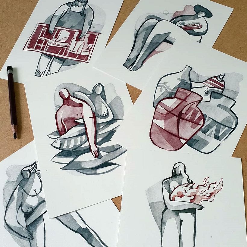 Ilustrações para o livro "Amaro Amor" 1