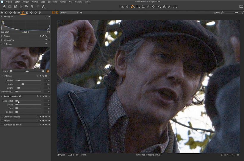 Capture One: fotografía con ruido natural