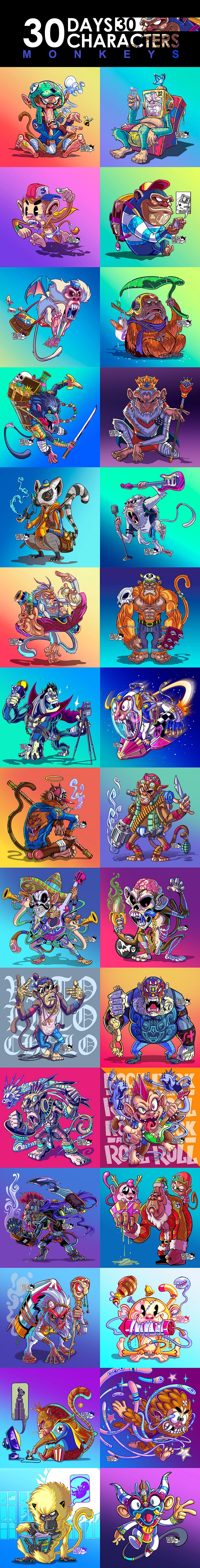 30 PERSONAJES MONOS 0