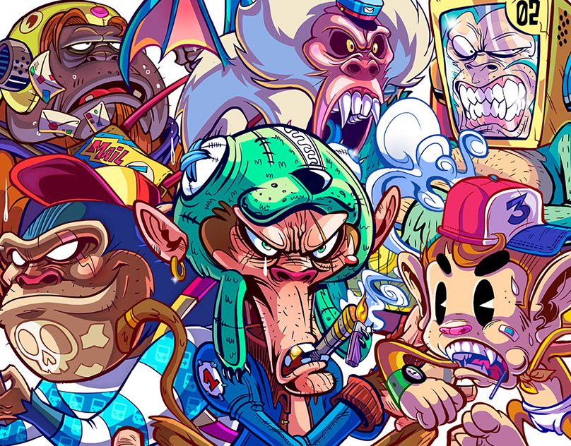 30 PERSONAJES MONOS 1