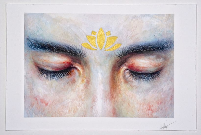Dreaming of Paradise Watercolor Painting - Traditional illustration
