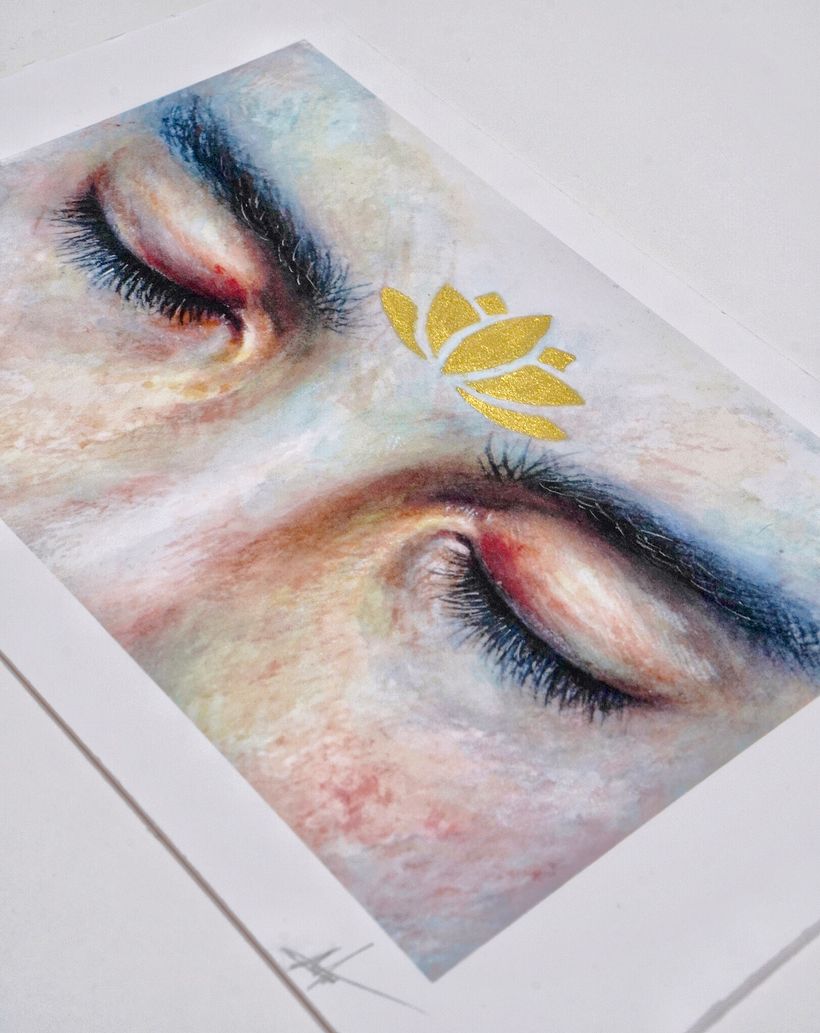 Dreaming of Paradise Watercolor Painting - Traditional illustration