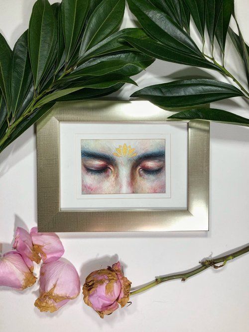 Dreaming of Paradise Watercolor Painting - Traditional illustration