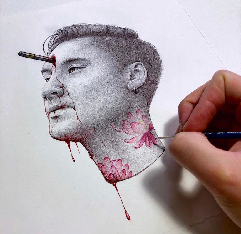 Pen & Watercolor Portraits 1
