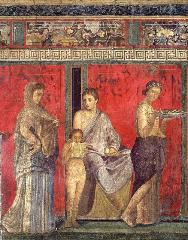 Afrescos do século I d.C em Pompeia. Crédito: Istituto Nazionale Archeologia e Storia dell'Arte