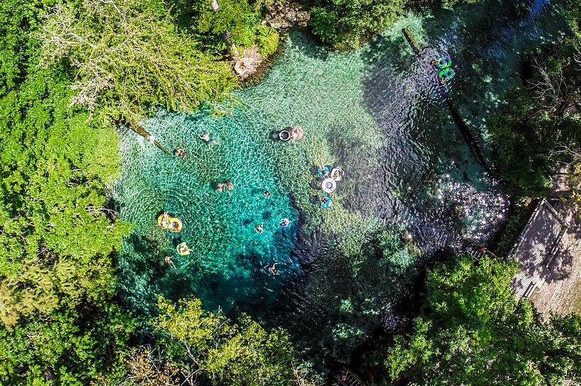 Ginnie Springs, United States. 2 Drone Gals