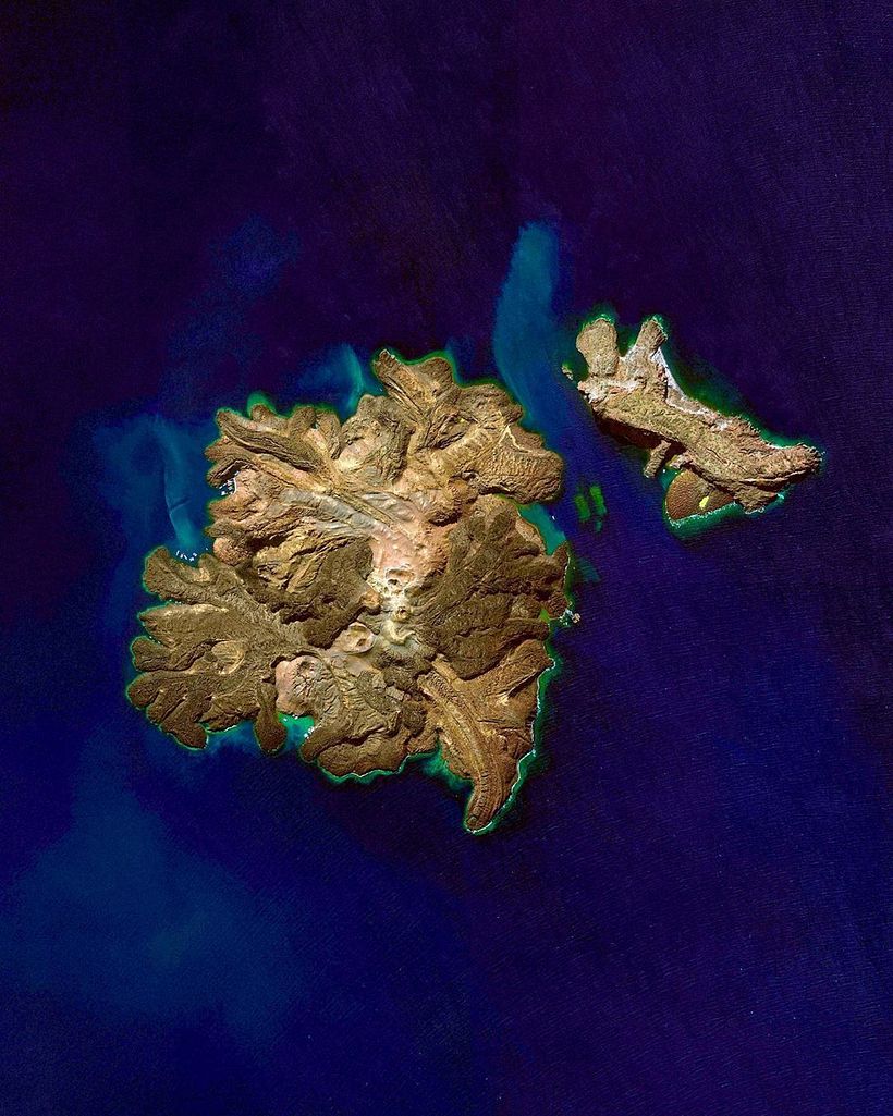 Nea Kameni uninhabited island, Greece. Max Art Technologies