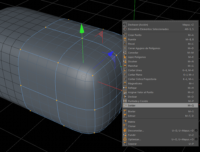Problema con los segmentos en Cinema4D 2