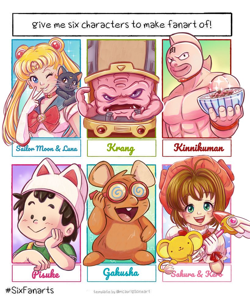 Six Fan arts 1