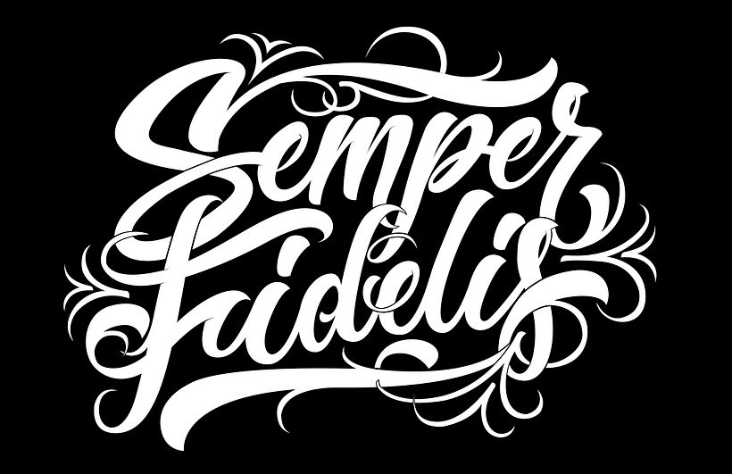 Boceto final en fondo oscuro